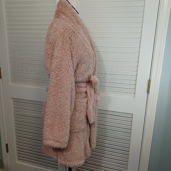 Natori Robe Blush Pink Plush Womens X Large - Picture 8 of 9